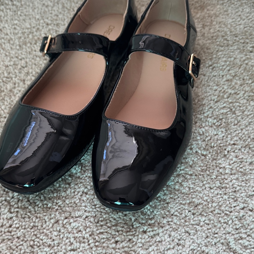 Dream Pairs Black Patent Mary Jane Flats